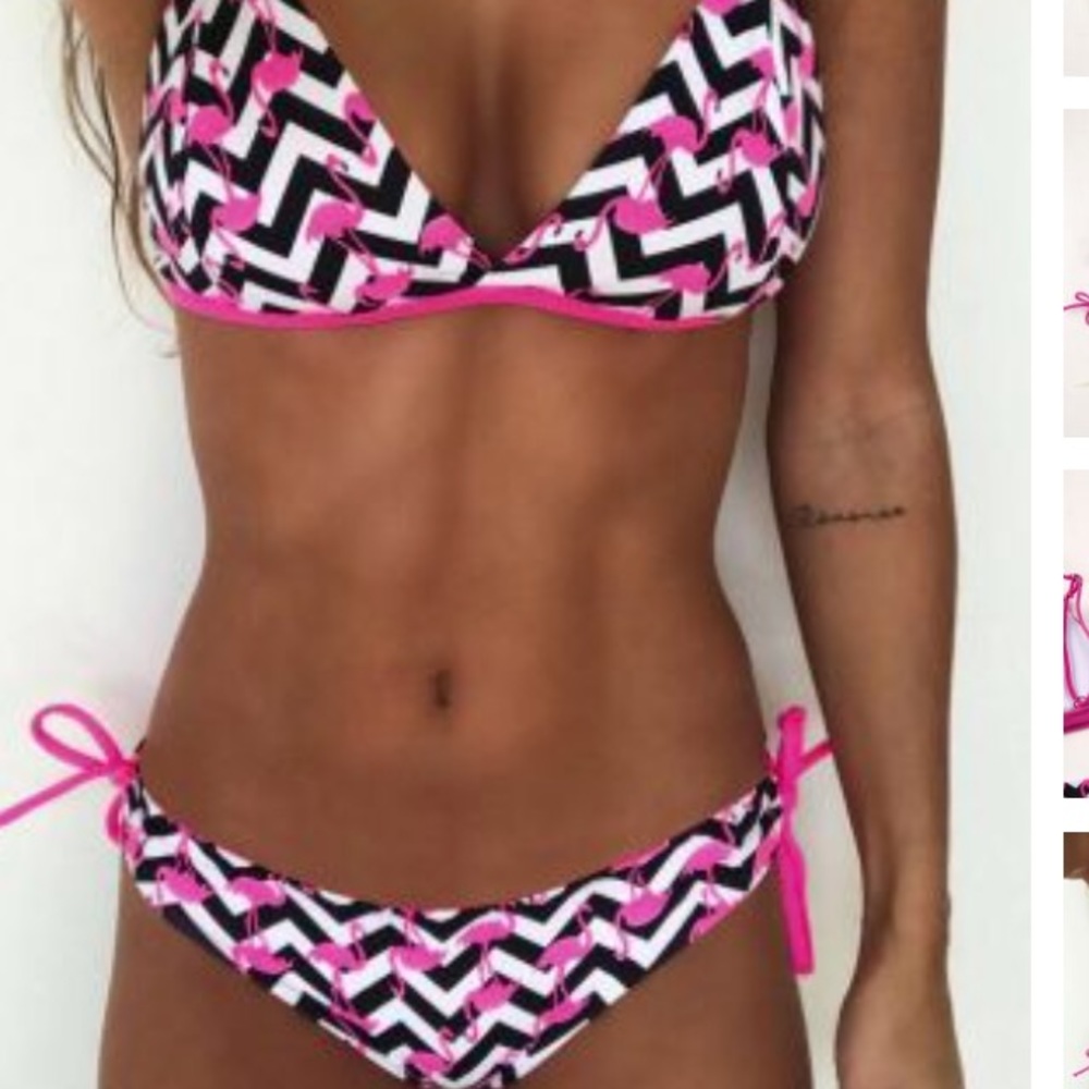 Flamingo bikini NWT